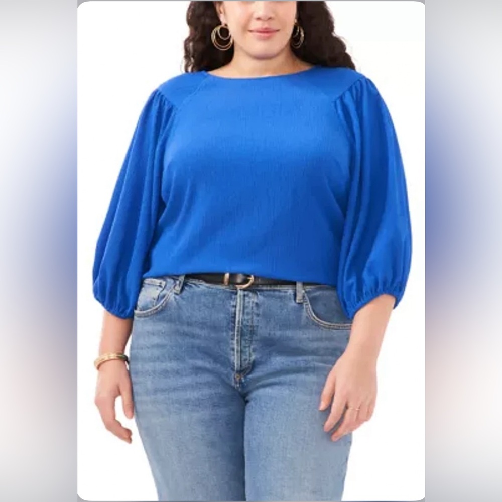 Vince Camuto
Plus Size Puff 3/4-Sleeve Knit Top
